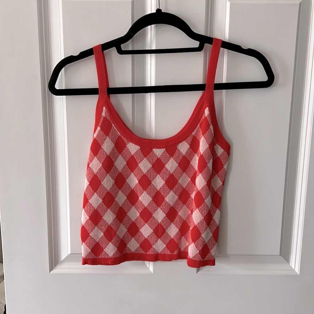 Checkered Crop Top